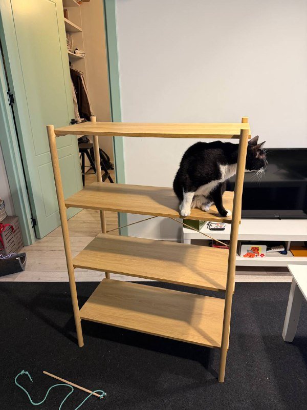 Стеллаж полка Jysk LINDVED 4 shelves oak colour 2