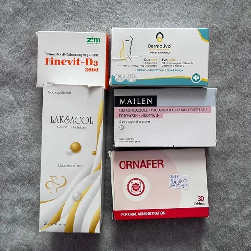 Finevit-D3, Dermolivo, Mailen, Ornafer, Laksacol