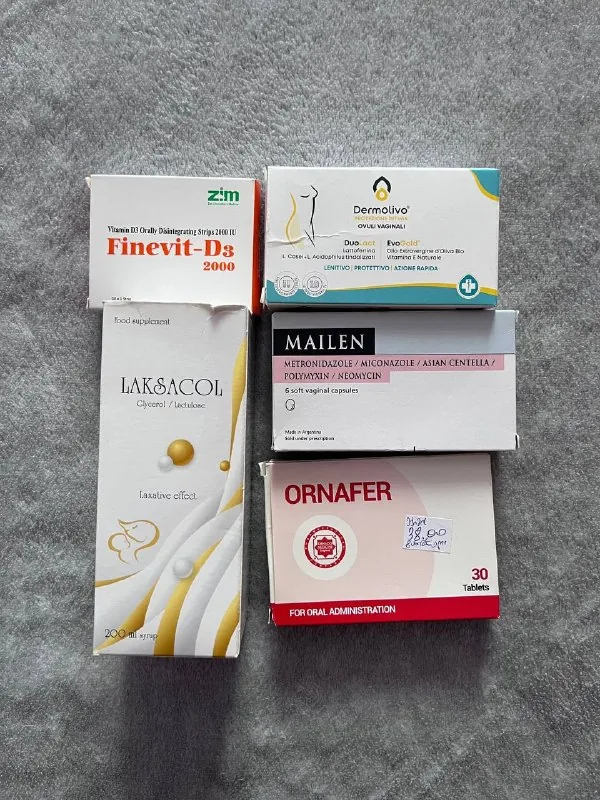 Finevit-D3, Dermolivo, Mailen, Ornafer, Laksacol
