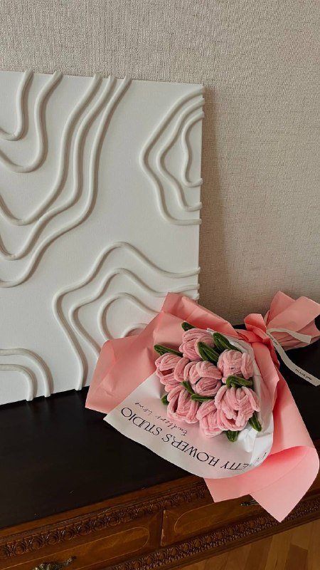 Мягкие букеты ручной работы в коробочке или упаковке