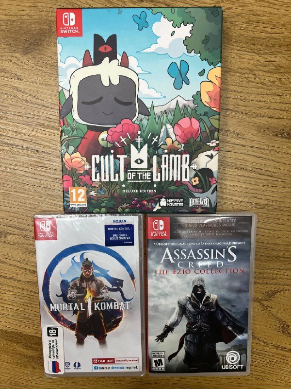 Assassins Creed The Ezio Collection, Mortal Kombat 1, Cult of the Lamb