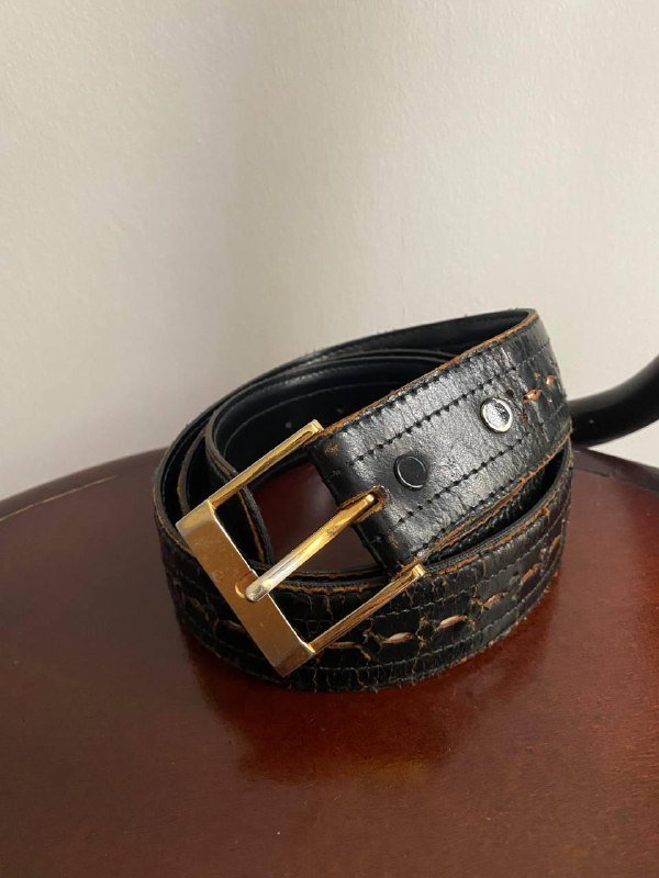 100% кожаный ремень Винтаж 2