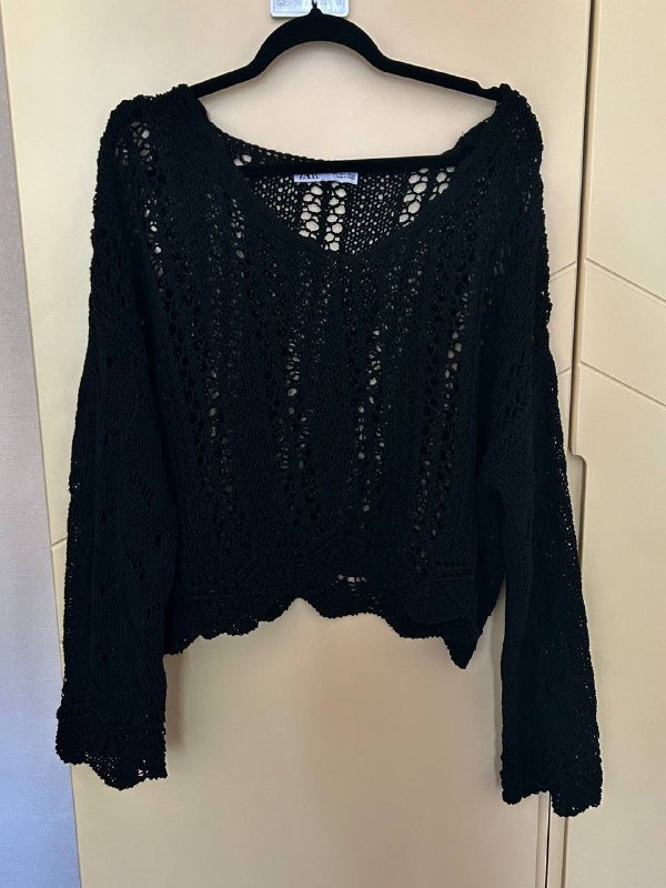 Вязанная летняя кофта-свитер Zara размер L