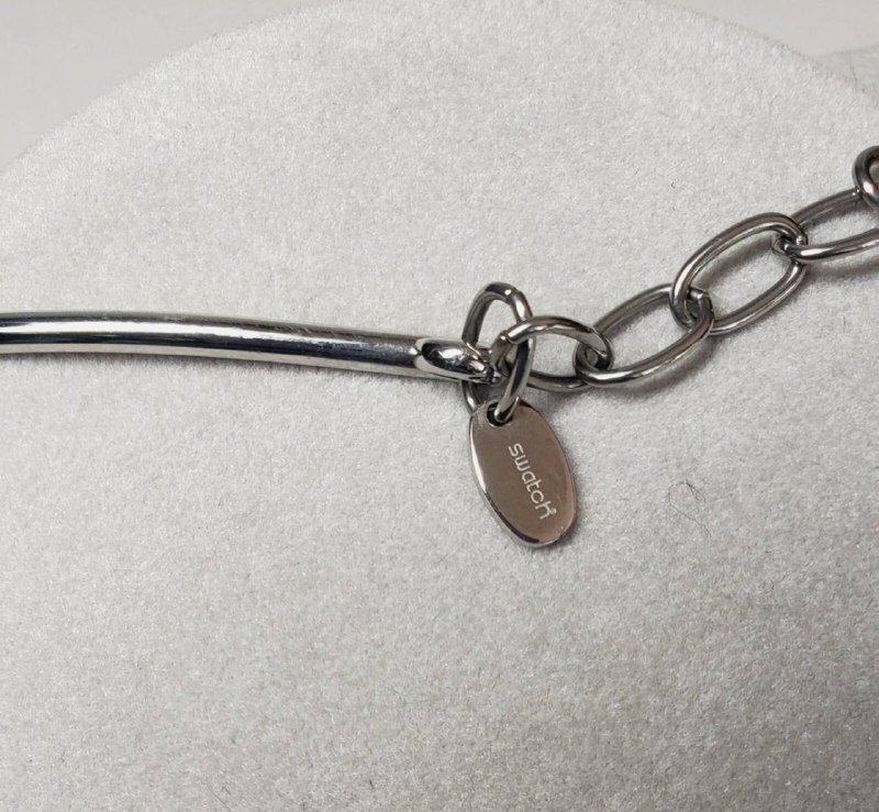 Колье Swatch Greek Key Necklace из нержавеющей стали 3