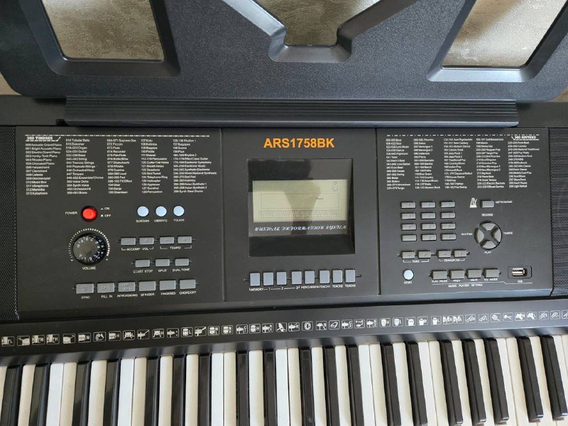 Синтезатор электронное пианино ARS1758BK 61 клавиша 3