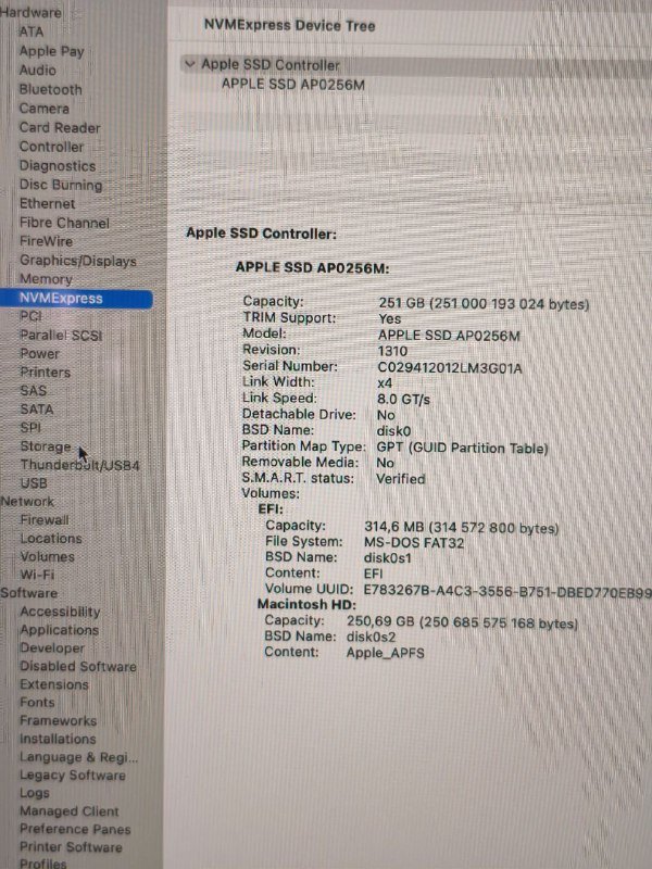 Macbook Pro 15 2019 i7 6 ядер 16 Гб SSD 256 Гб Radeon Pro 555x