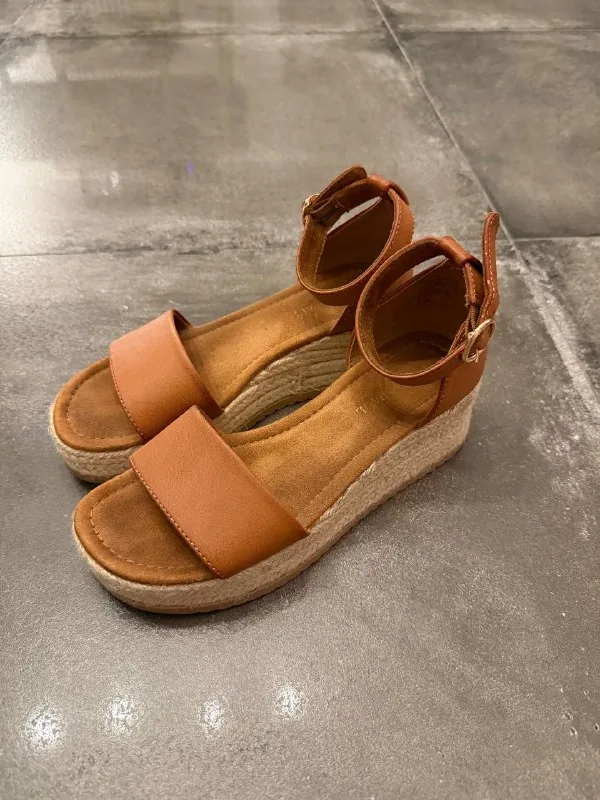Brown Jean Paul platform sandals 1