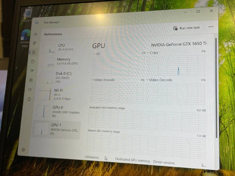 Ноутбук HP Pavilion i5 10300h GTX 1650ti 16GB 1TB SSD 3