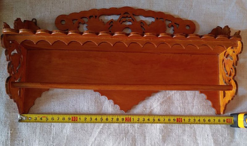 Винтажная полочка резная, ручная работа 4