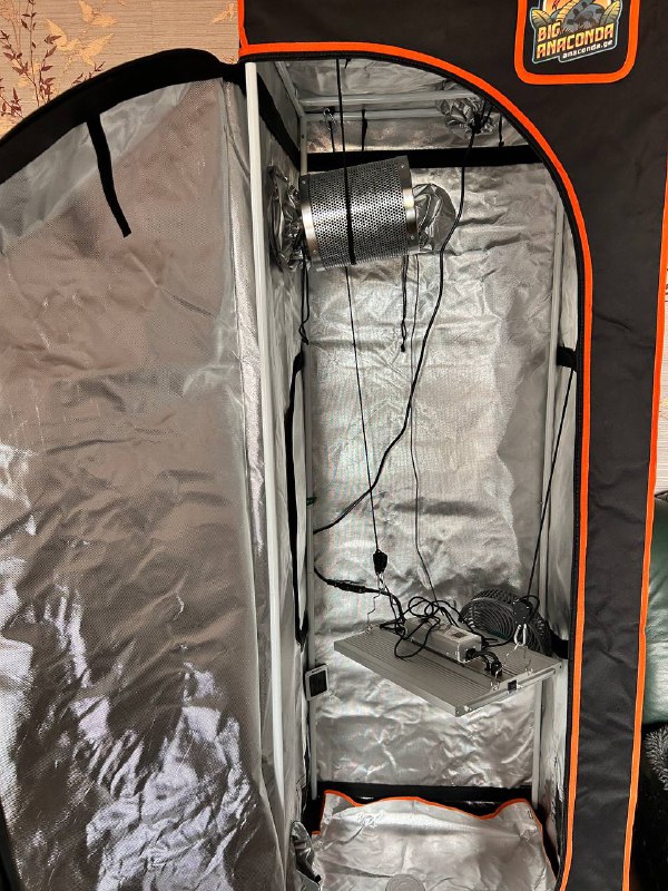 Growbox 60x60x180 с комплектом LED лампа, фильтр, вентиляторы