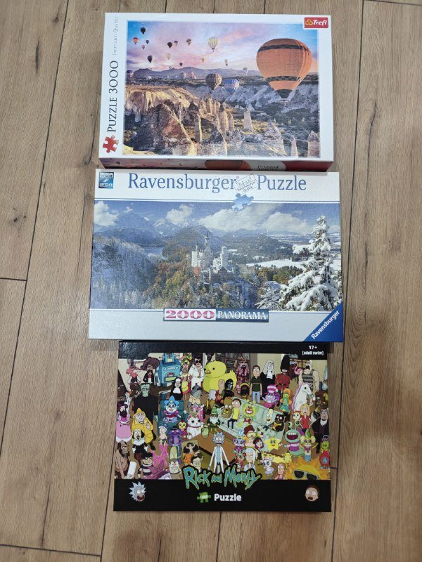 Пазлы 1000, 2000, 3000 деталей