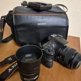 Sony A58 камера с объективами 18-55 и 85 мм 1