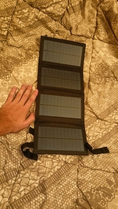 Солнечная батарея 2x4Вт, походная, портативная, с разъемом USB
