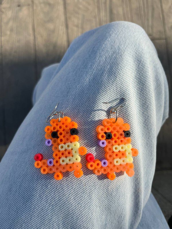 Две пары серег из бисера