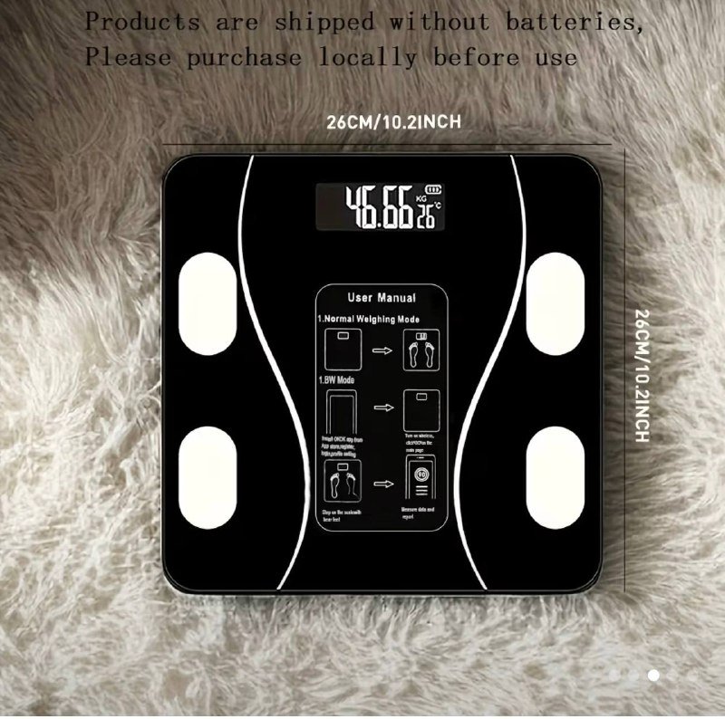 умные напольные весы UAEUUI с анализом состава тела 2