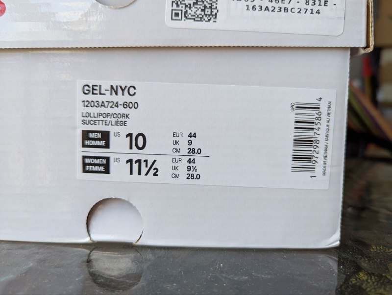 Кроссовки ASICS GEL-NYC, размер 44 EU 6