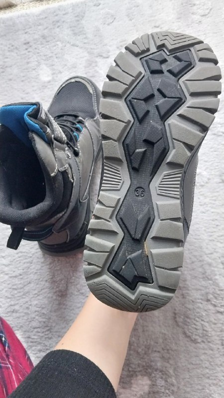 Зимние ботинки б/у, размер 36 5