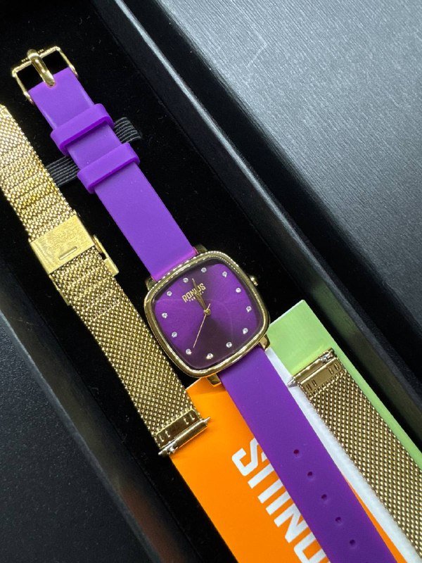 Часы Ronius с двумя ремешками новые 4