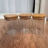 Стеклянные емкости для хранения с бамбуковыми крышками 1
