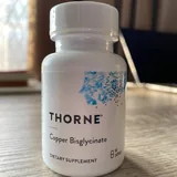 Thorne Copper Bisglycinate, медь, 60 капсул 1