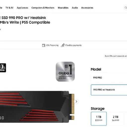 Samsung 990 Pro NVMe SSD