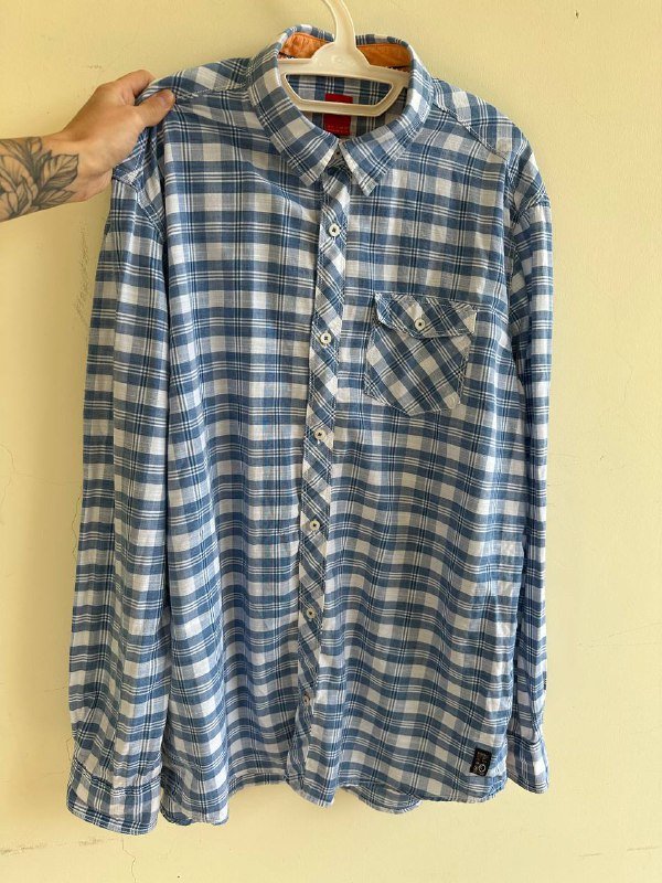 Рубашка в клетку s. Oliver размер XL