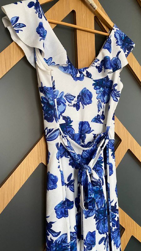 Яркий комбинезон с укороченными широкими штанинами размер М 5