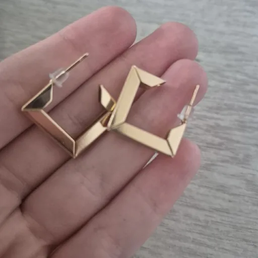 Геометрические серьги