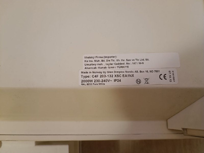 обогреватель настенный Glen Dimplex Nordic NOBO C4E 20 series 3