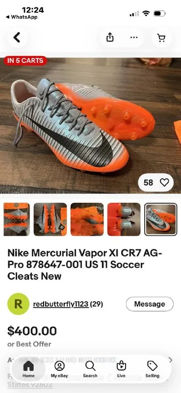 Nike Mercurial Vortex III CR7 бутсы 1