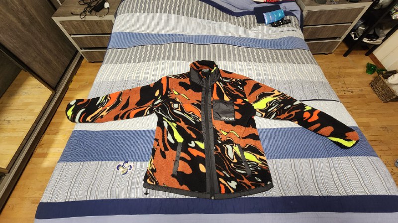 Spyder Men's Sherman Zip Fleece Sherpa Jacket Size XL 3