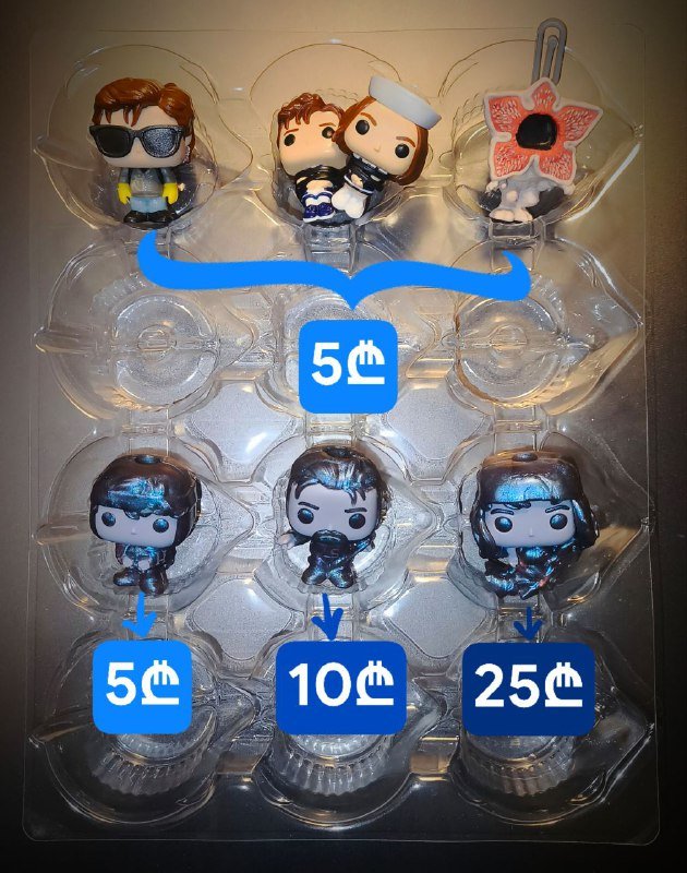 Фигурки ОСД Хоппер Эдди Странные дела Kinder Joy