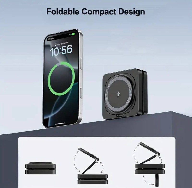 Магнитная беспроводная зарядная станция 3 в 1 2