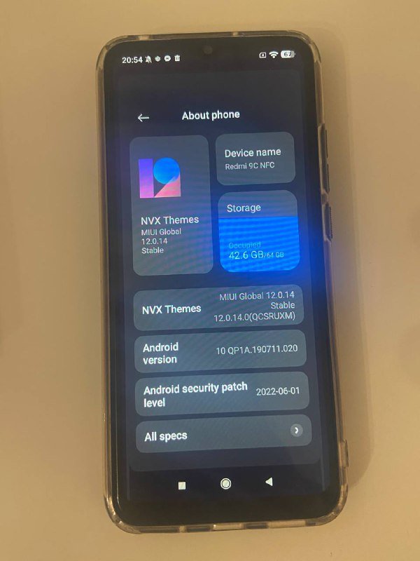 Xiaomi Redmi 9C NFC смартфон с чехлами и брон