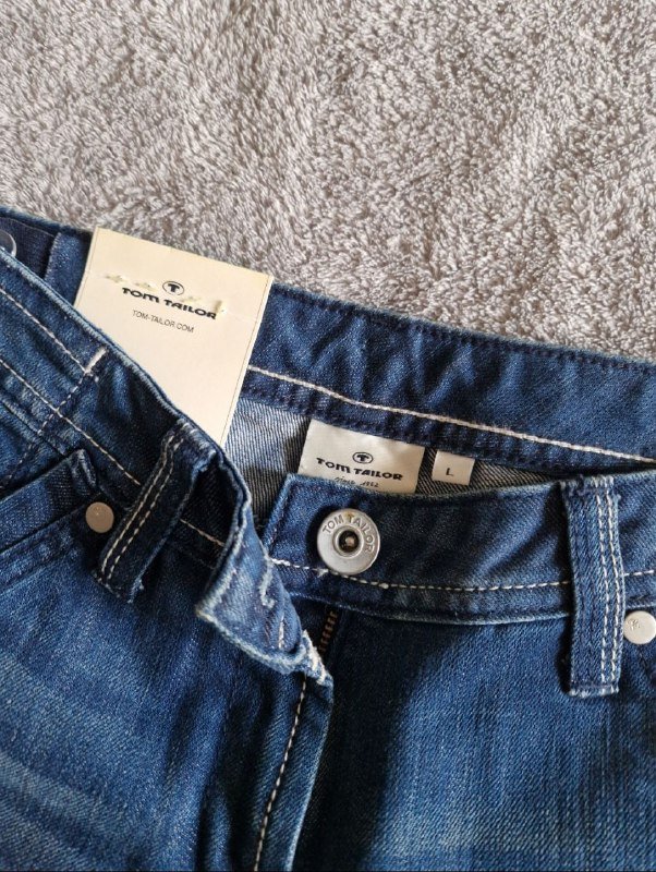 Джинсы Tom Tailor женские темно-синие прямые XXS - XS 3