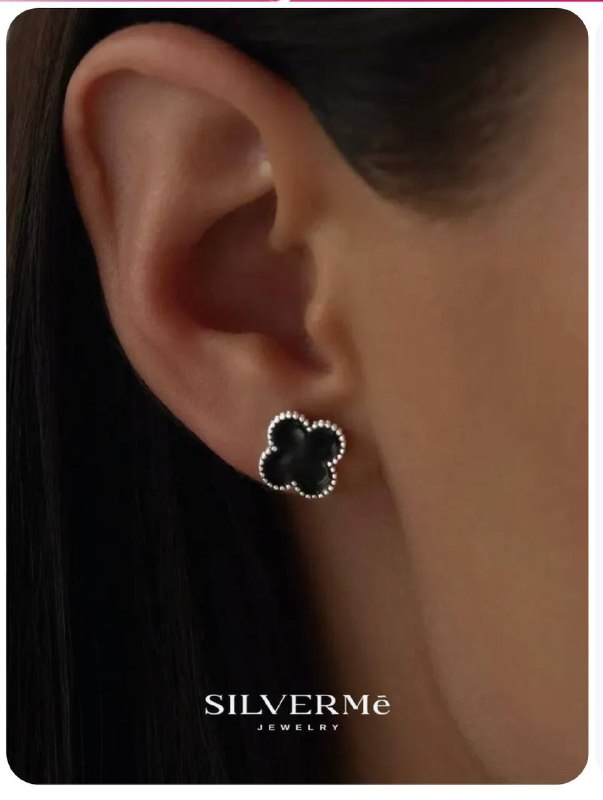 Серьги и кольцо Van Cleef из серебра 925 пробы