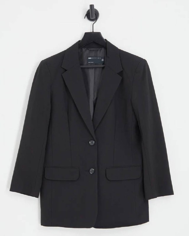 Льняной оверсайз пиджак Topshop, Чёрный пиджак ASOS 2