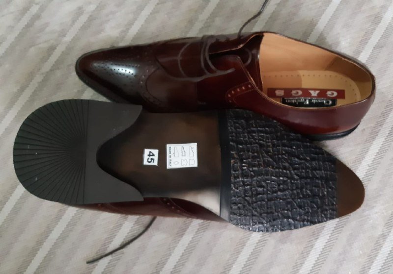 Кожаные туфли мужские размер 45, индивидуальный пошив