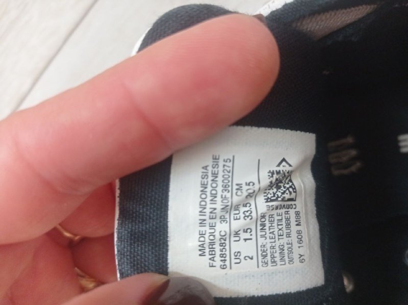 Кожаные кеды Converse All Star, размер 33.5 2