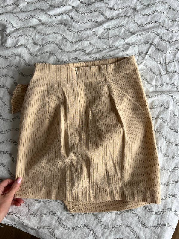 белая юбка ZARA, бежевая юбка ZARA 3