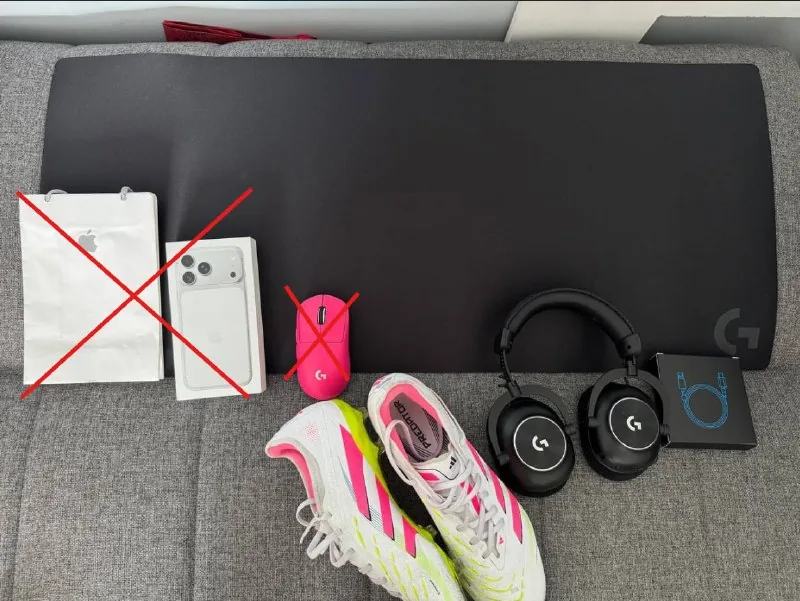 adidas Predator 24 Pro FG ბუცები, Logitech G Pro X 2 ყურსასმენები, Logitech G840 მაუსის ხალიჩა 1