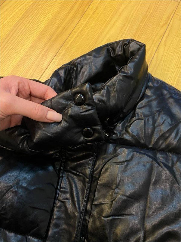 черная женская куртка дутик S/M 5