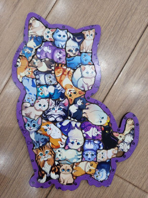 Деревянные кубики, пазлы, мозаика, ракетки детские, поп ит Hello Kitty 8