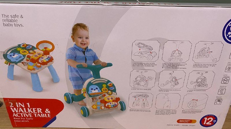 Ходунок 2в1, коробка для игрушек