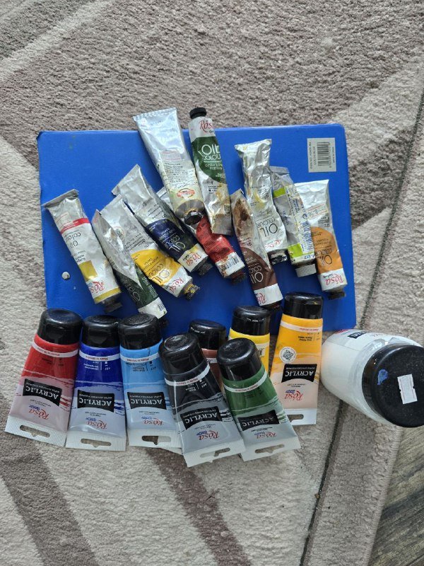 Краски масло и акрил набор
