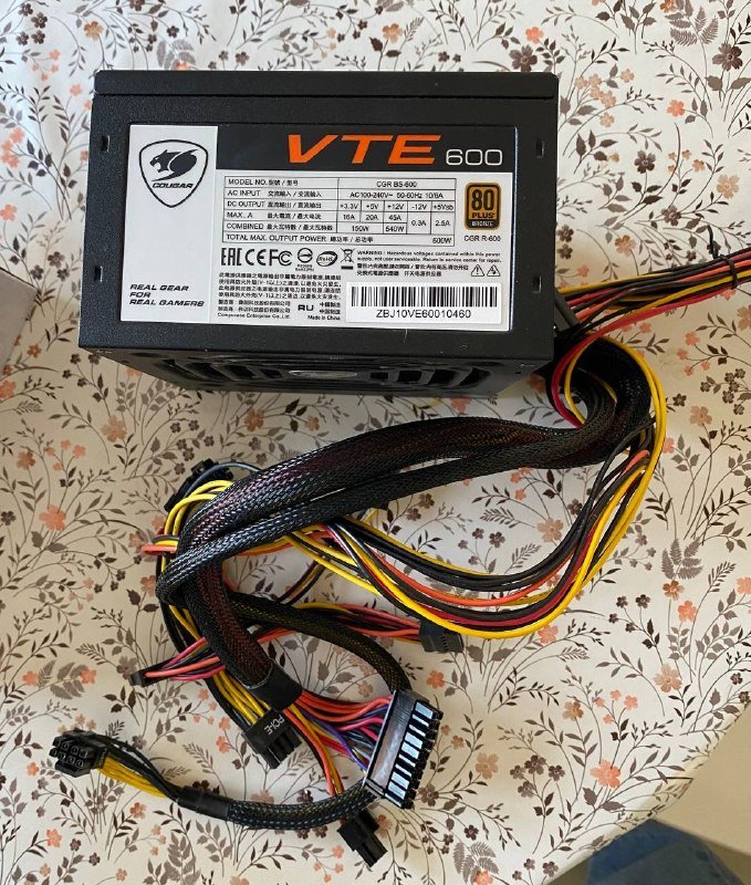 блок питания Cougar 600W VTE 600 CGR BS-600