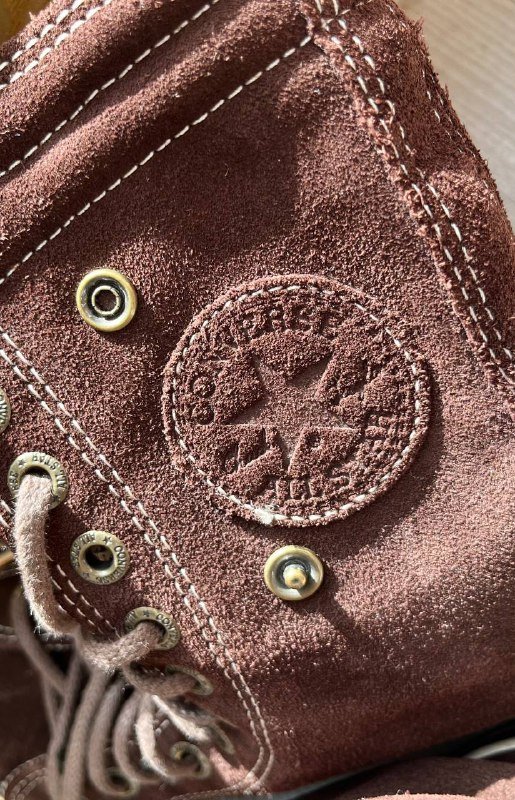 Высокие кеды Converse из замши коричневые 4