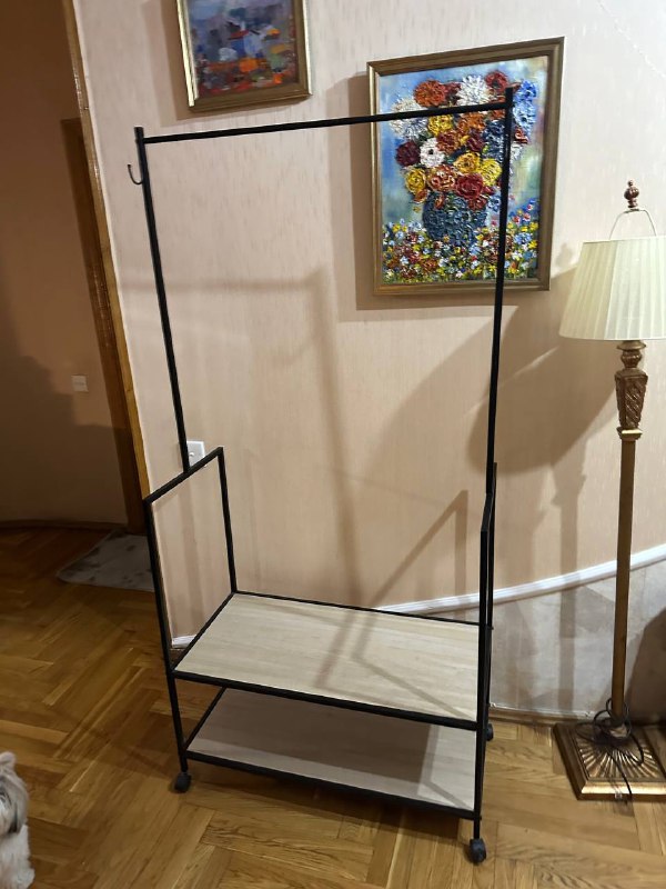 Стол + стулья, офисный стул, игра PS4/PS5, стойка для одежды, сушка для одежды 4