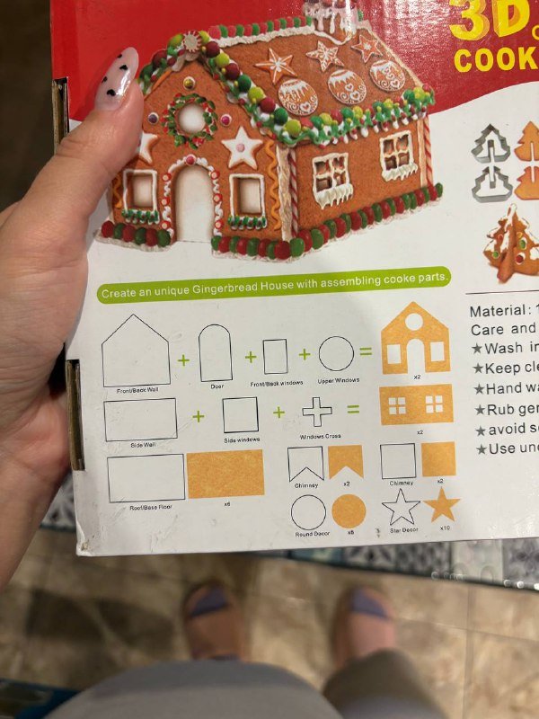 Форма для пряничного домика с специями 2