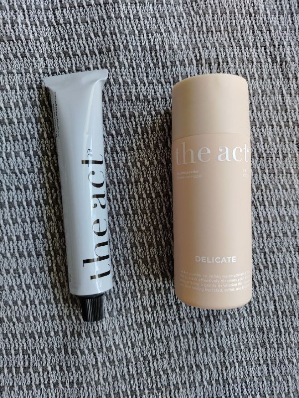 Энзимная пудра и очищающая маска для лица the act 2